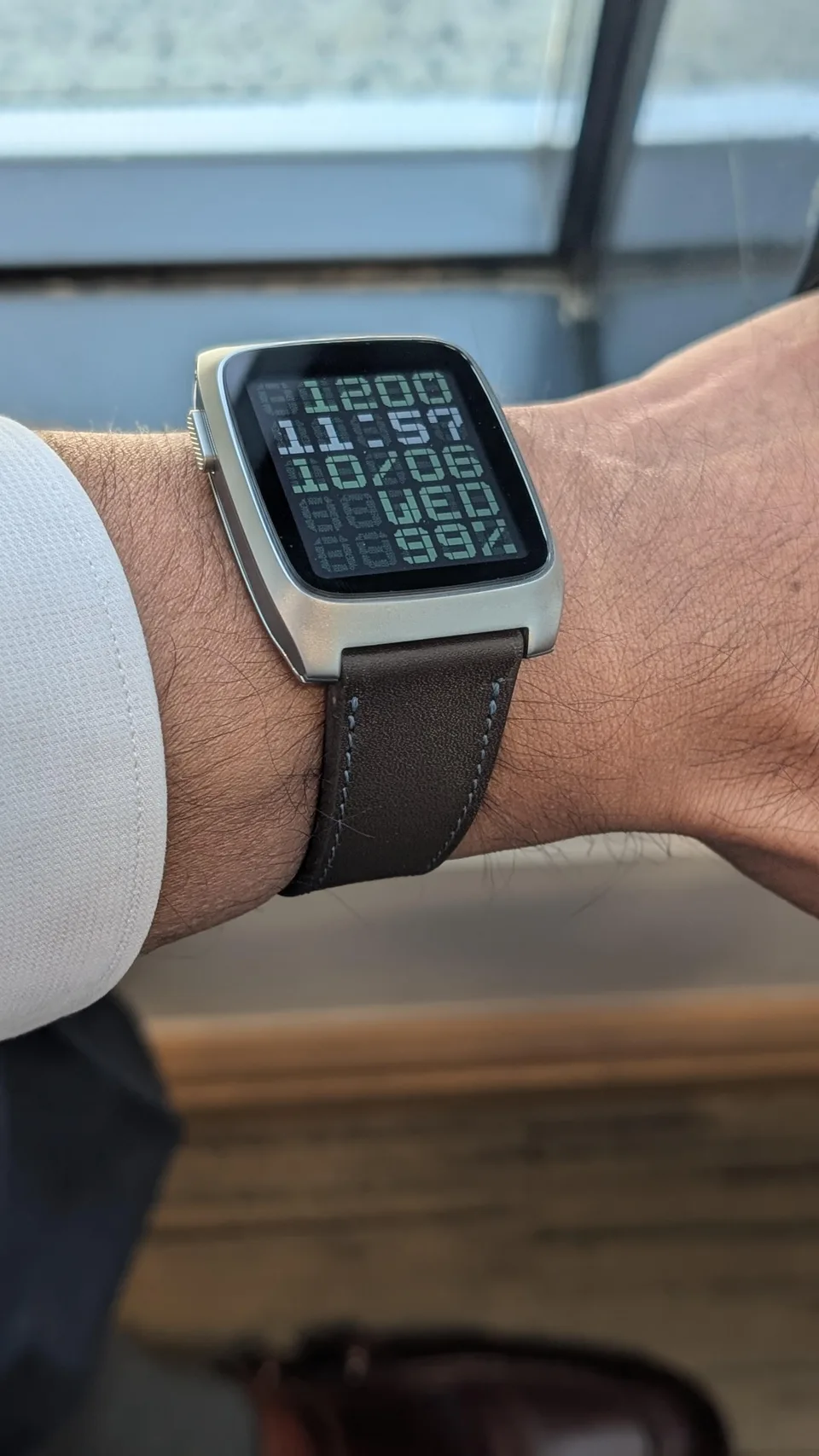 Hello EDC strap detail on Pebble Time 2